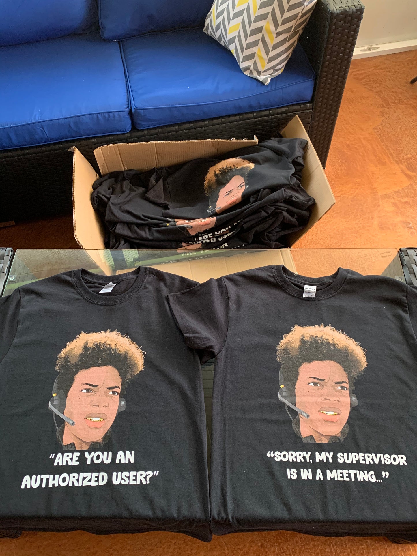 Funny Customer Service Shirt. "Are you an authorized user?"